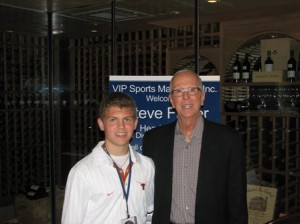 2011 Guest Speaker Coach Steve Fisher with VIP Guest 